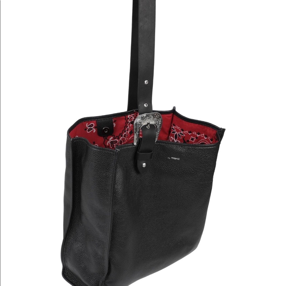 Merci leather tote bag NWT - Picture 3 of 10